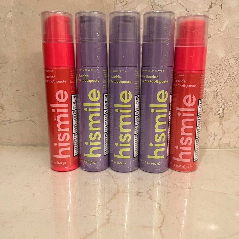 Strawberry & Grape Bubblegum Toothpaste Set